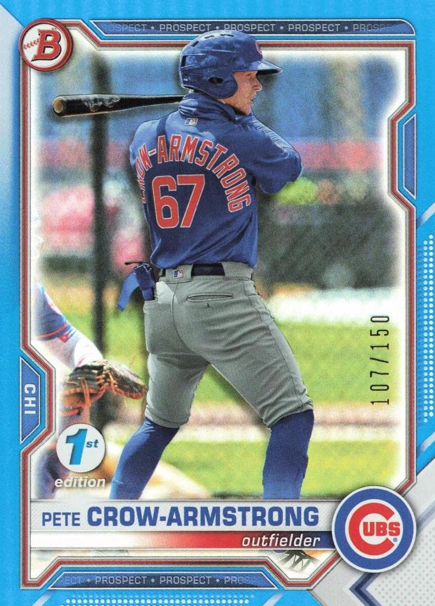 Pete Crow-Armstrong 2021 bowman Bowman Draft