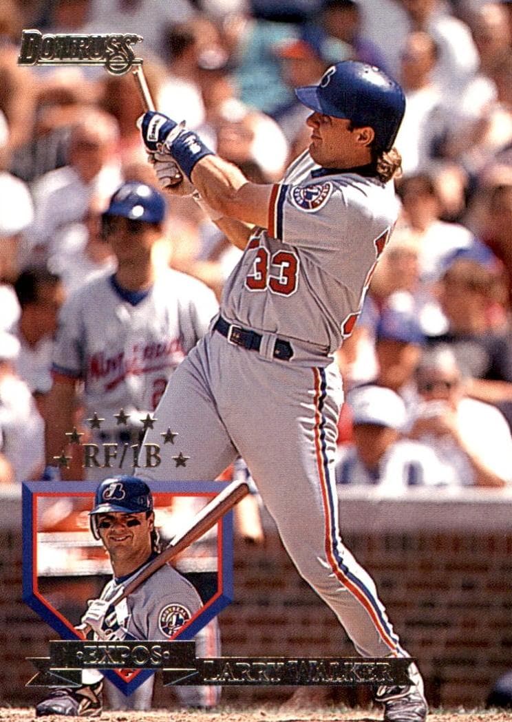 Larry Walker 1995 panini Donruss
