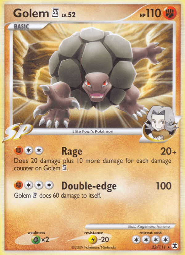 Golem 2009 Pokemon Rising Rivals