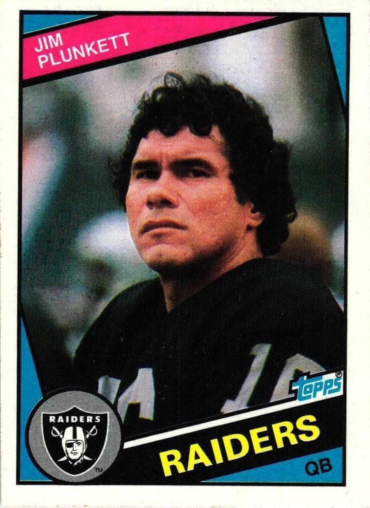 Jim Plunkett 1984 topps Topps