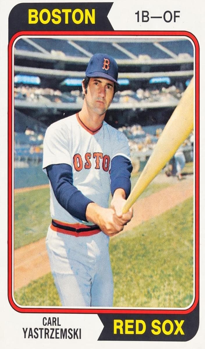 Carl Yastrzemski 1974 topps