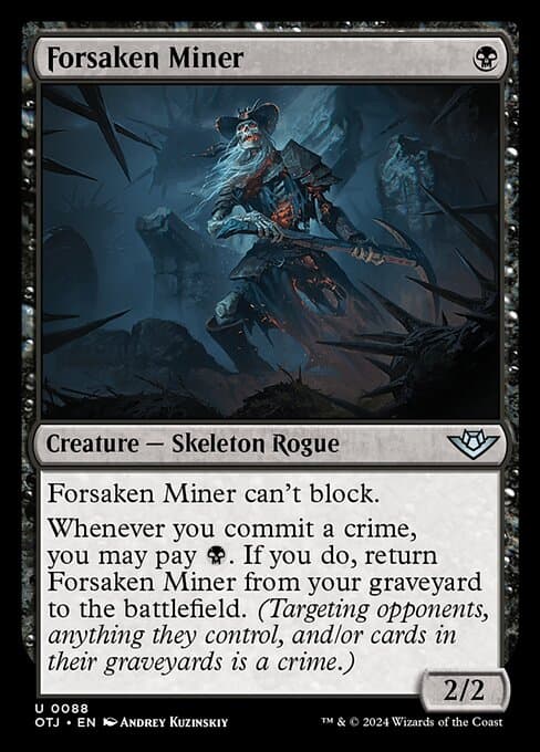 Forsaken Miner 2024 Magic: The Gathering Outlaws of Thunder Junction