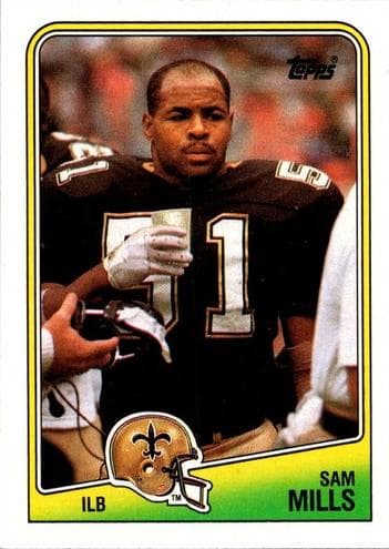 Sam Mills trading card