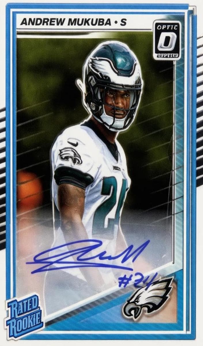 Andrew Mukuba trading card