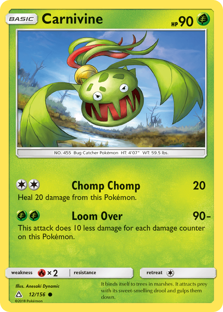Carnivine 2018 Pokemon Ultra Prism