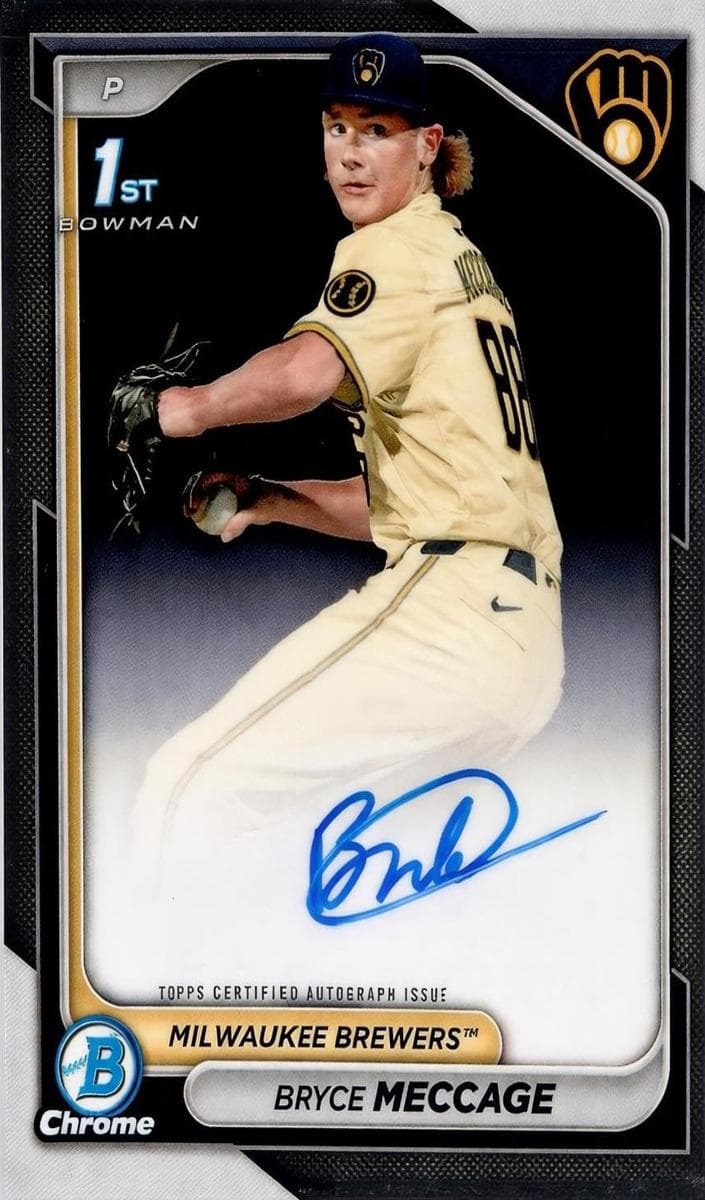 Bryce Meccage 2024 bowman Bowman Draft