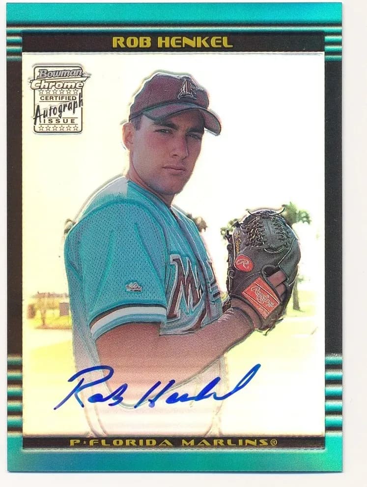 Rob Henkel trading card