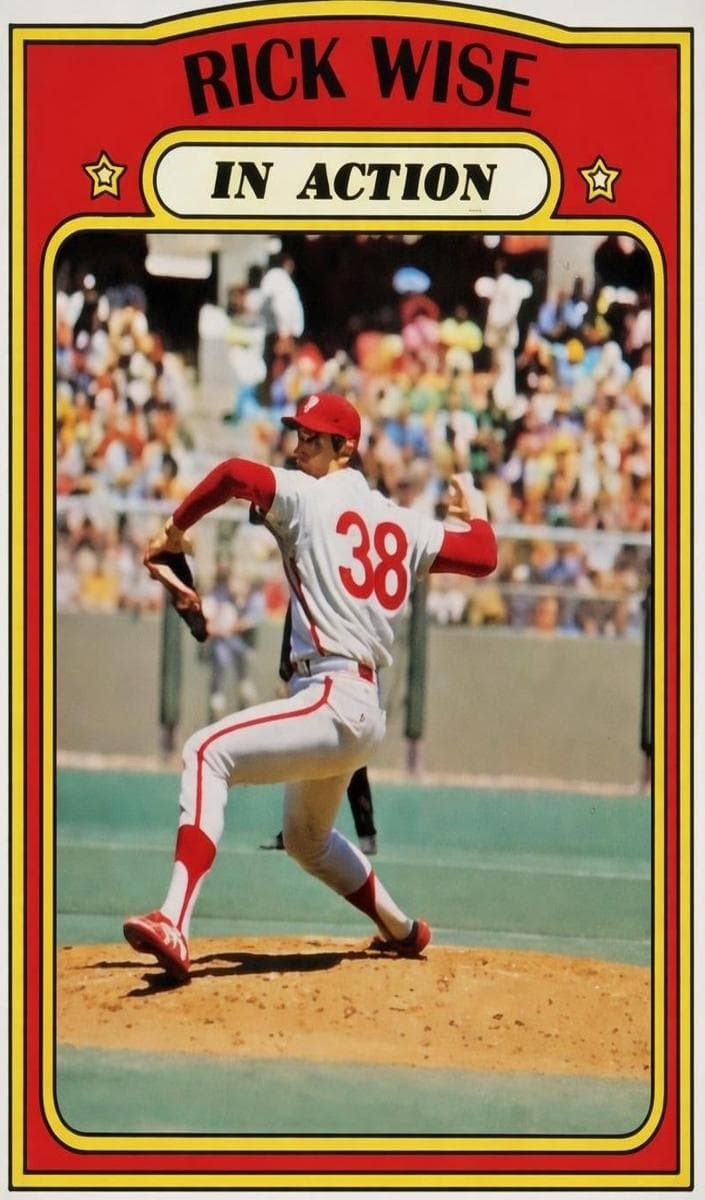 Rick Wise 1972 topps Topps