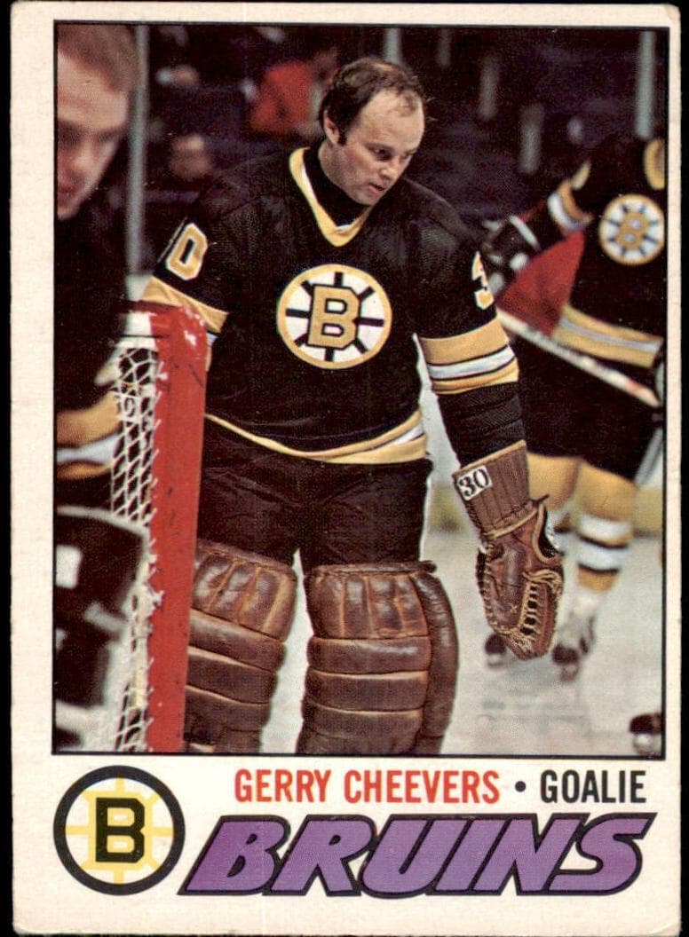 Gerry Cheevers 1977 topps O-Pee-Chee