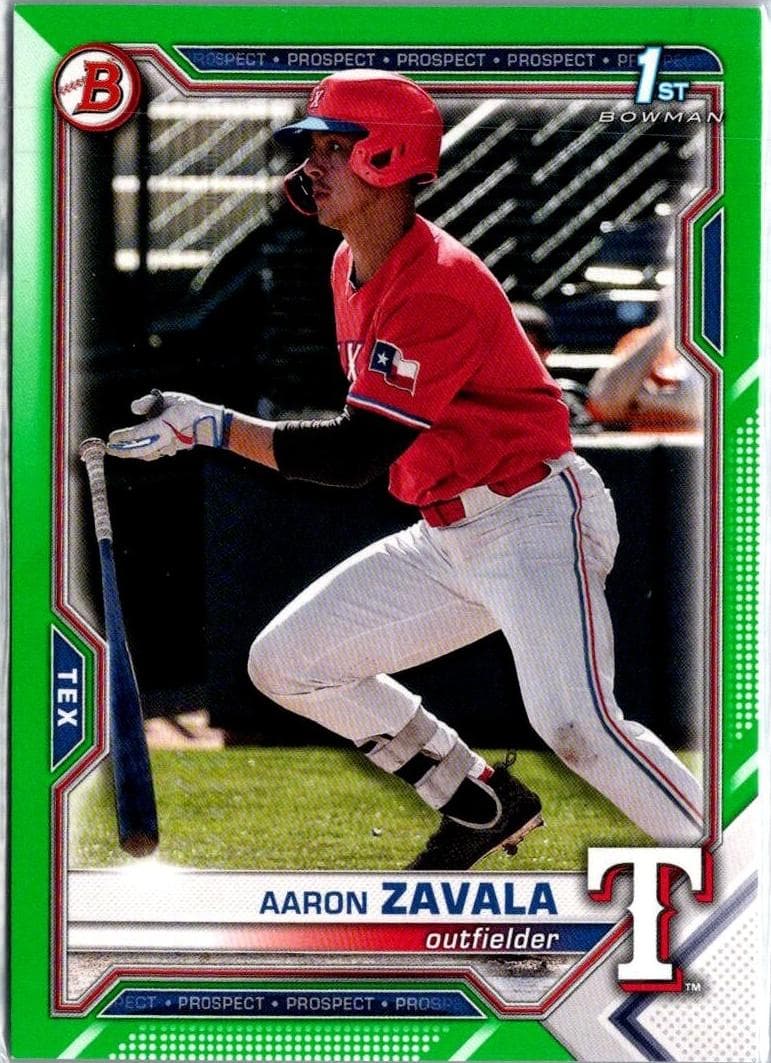 Aaron Zavala 2021 bowman Bowman Draft