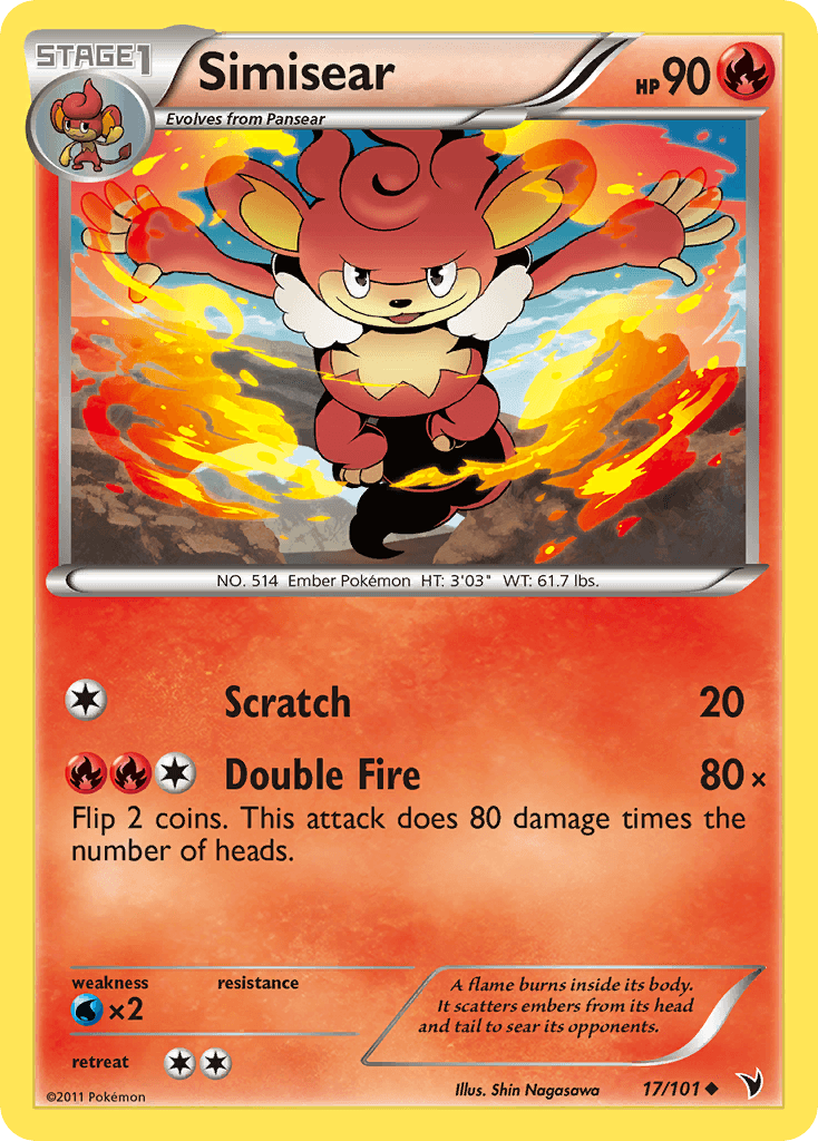 Simisear 2011 Pokemon Noble Victories