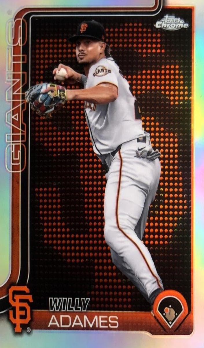 Willy Adames 2025 topps Topps Chrome