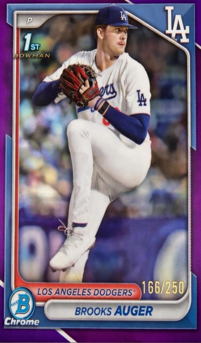 Brooks Auger trading card