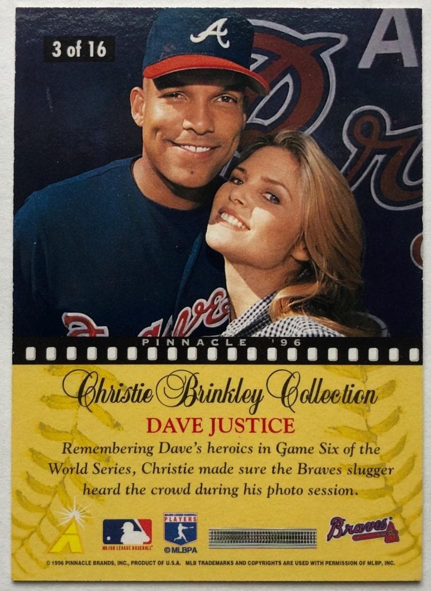 Dave Justice 1996 unknown Pinnacle