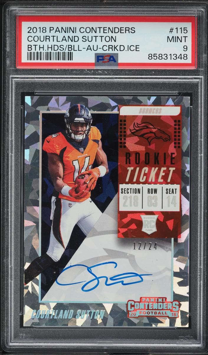 Courtland Sutton trading card