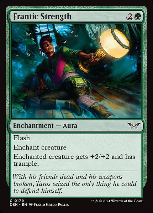 Frantic Strength 2024 Magic: The Gathering Duskmourn: House of Horror