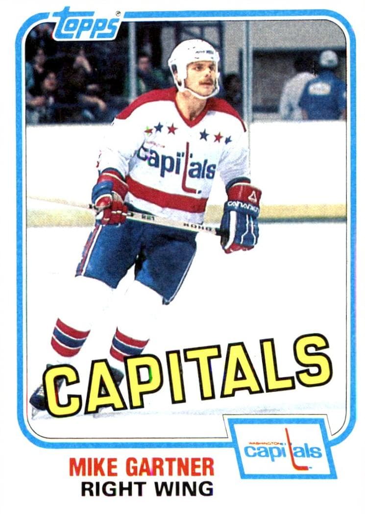 Mike Gartner 1981 topps Topps