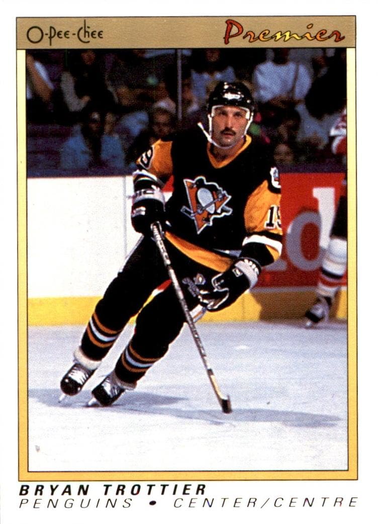 Bryan Trottier 1990 topps O-Pee-Chee Premier