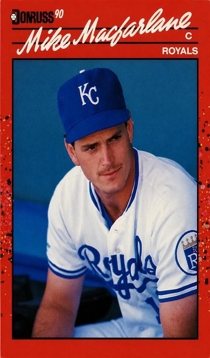 Mike Macfarlane 1990 panini Donruss