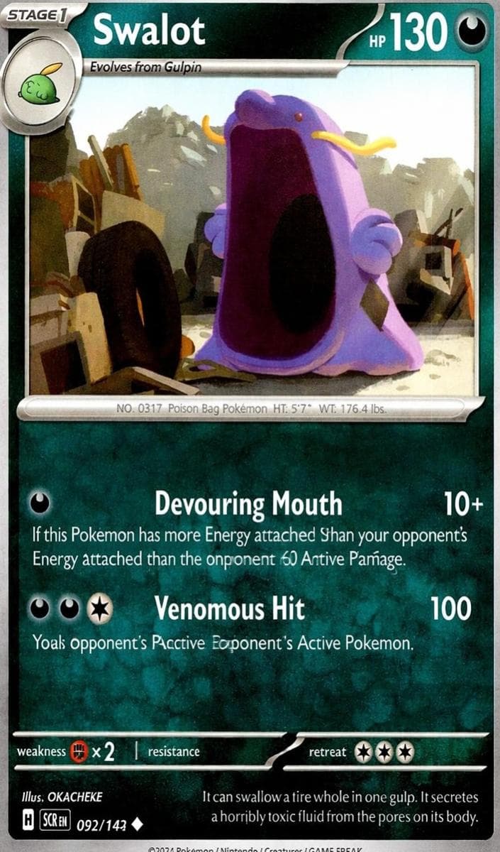 Swalot trading card