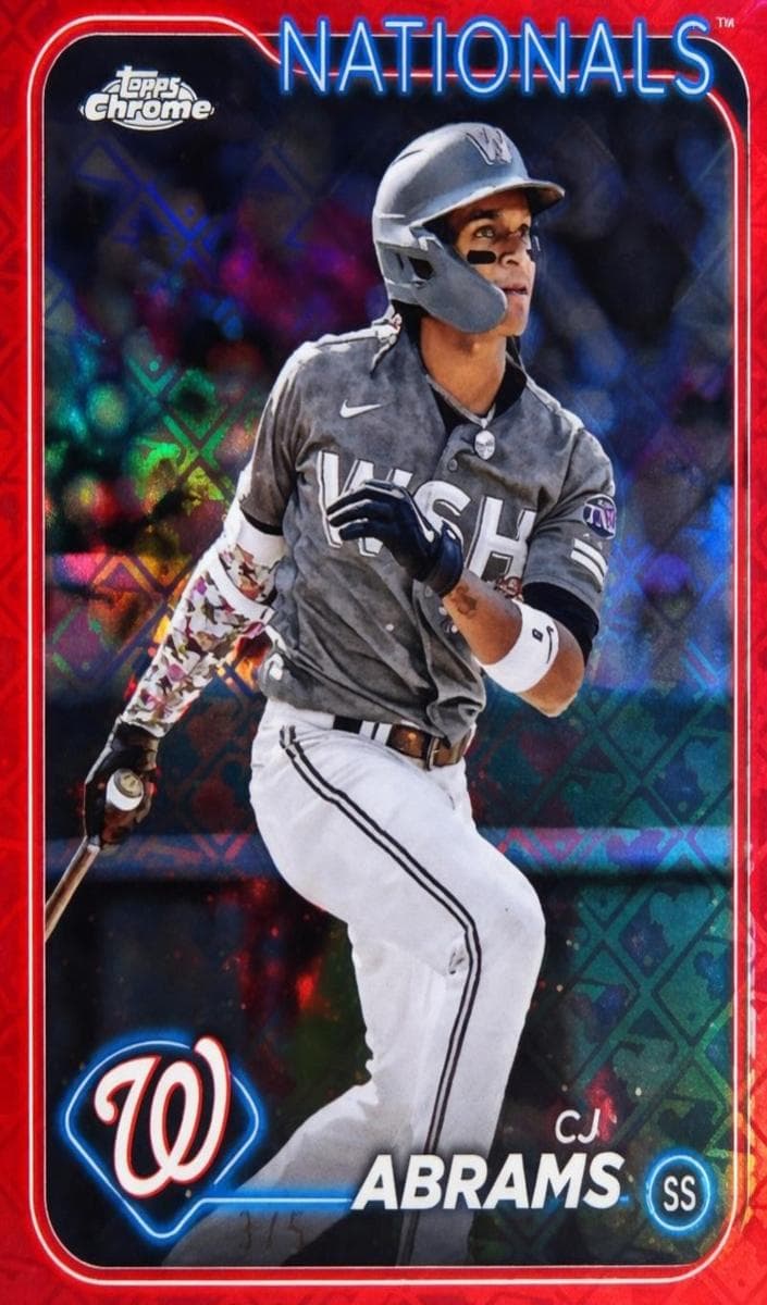 CJ Abrams 2024 topps Topps Chrome Logofractor Edition