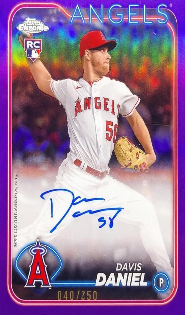 Davis Daniel trading card