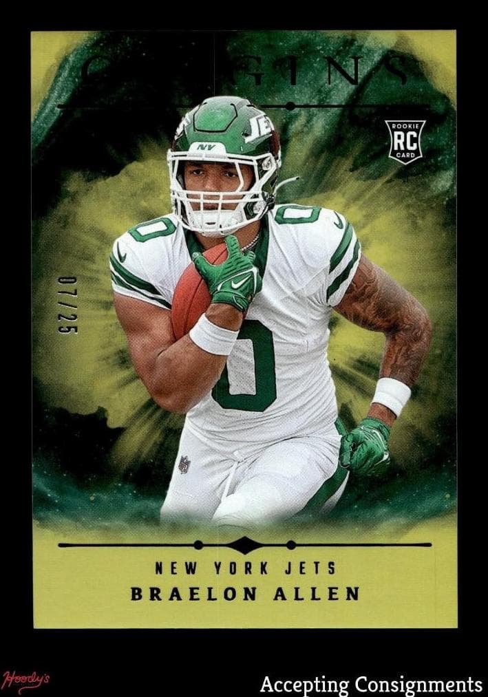 Braelon Allen trading card