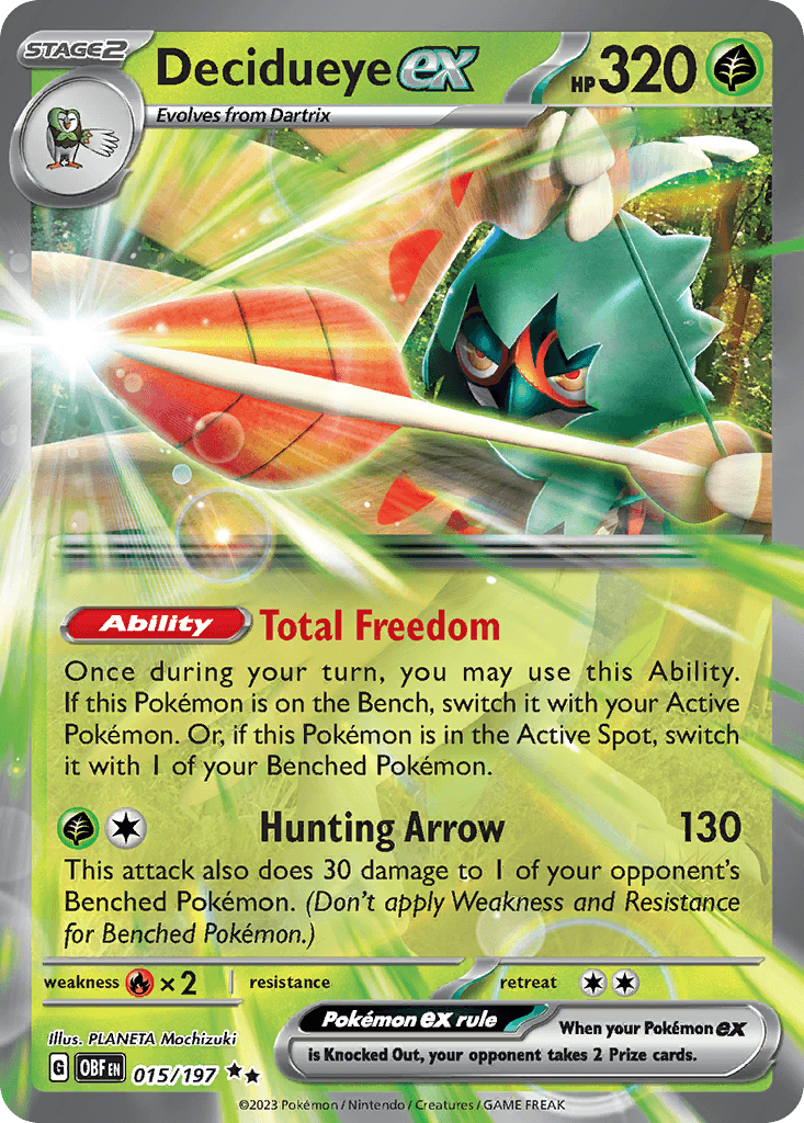 Decidueye ex 2023 Pokemon