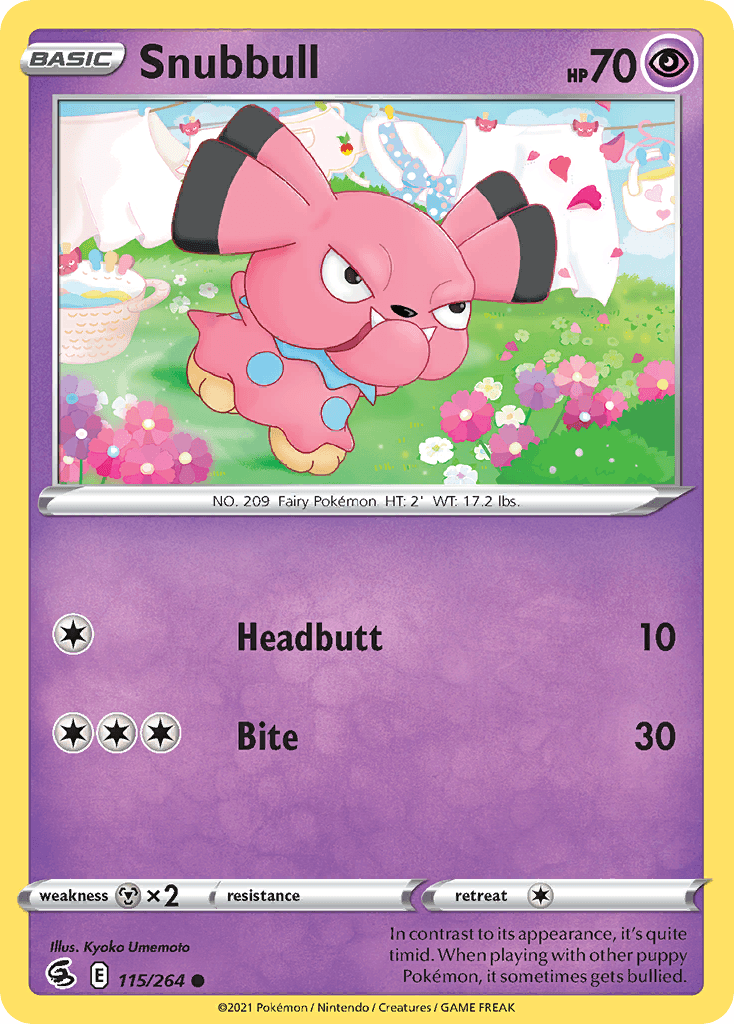 Snubbull 2021 Pokemon