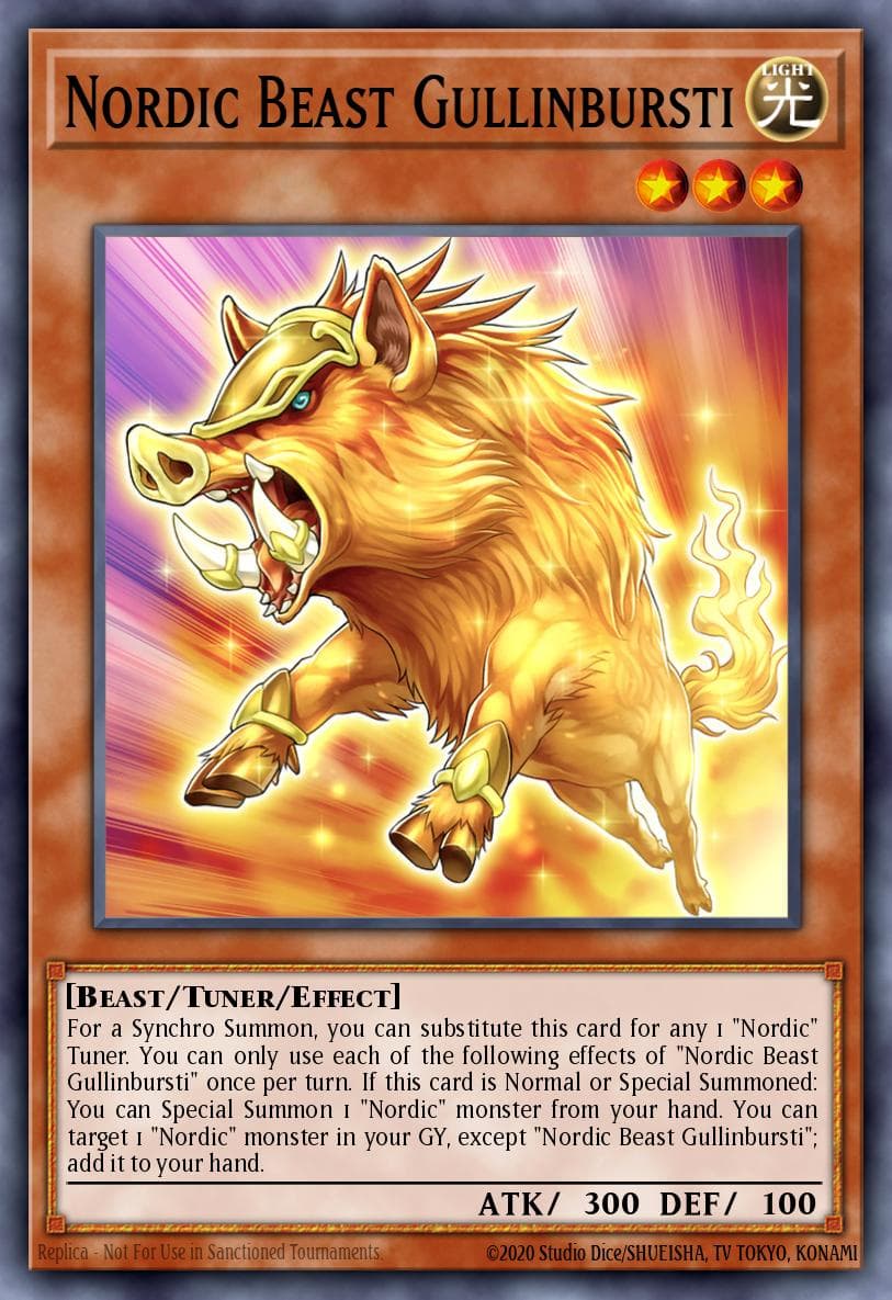 Nordic Beast Gullinbursti 2021 Yu-Gi-Oh! Japanese Battle of Chaos