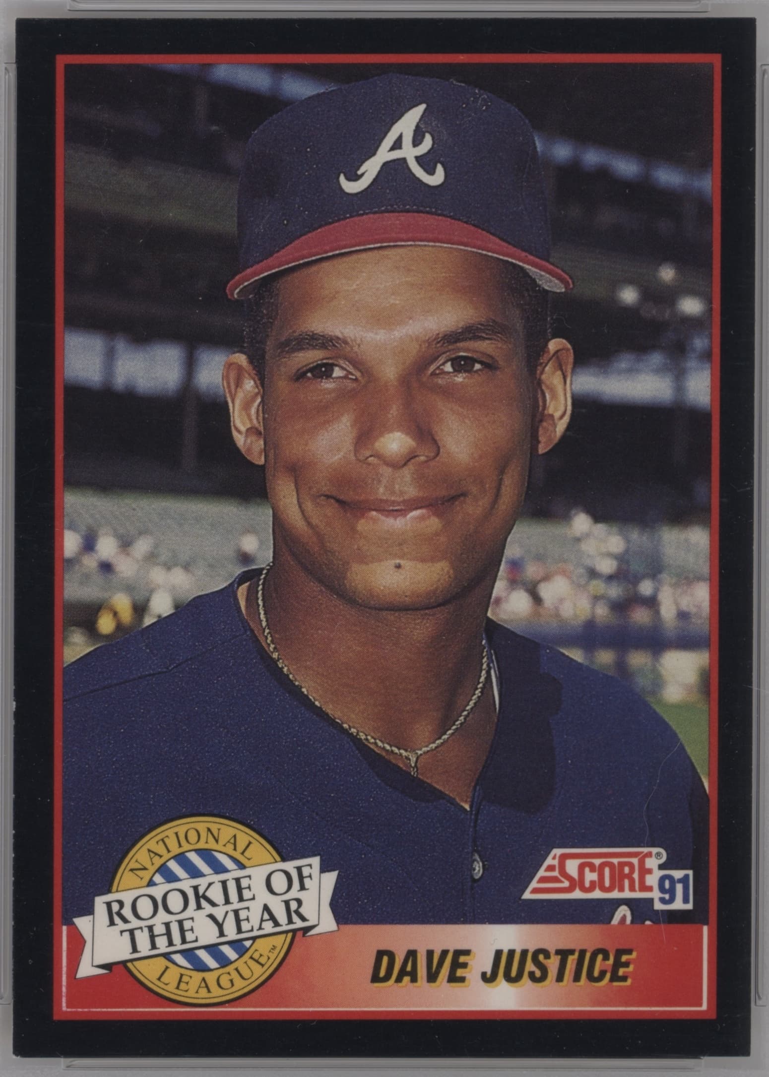 Dave Justice 1991 panini Score