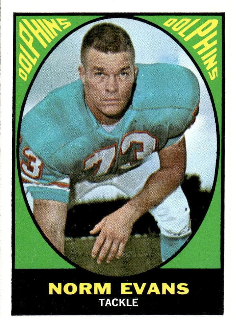 Norm Evans 1967 topps