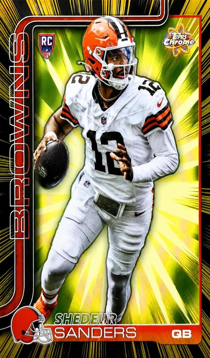 Shedeur Sanders 2025 topps Topps Chrome