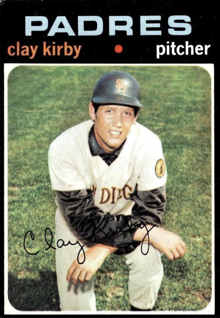 Clay Kirby 1971 topps Topps
