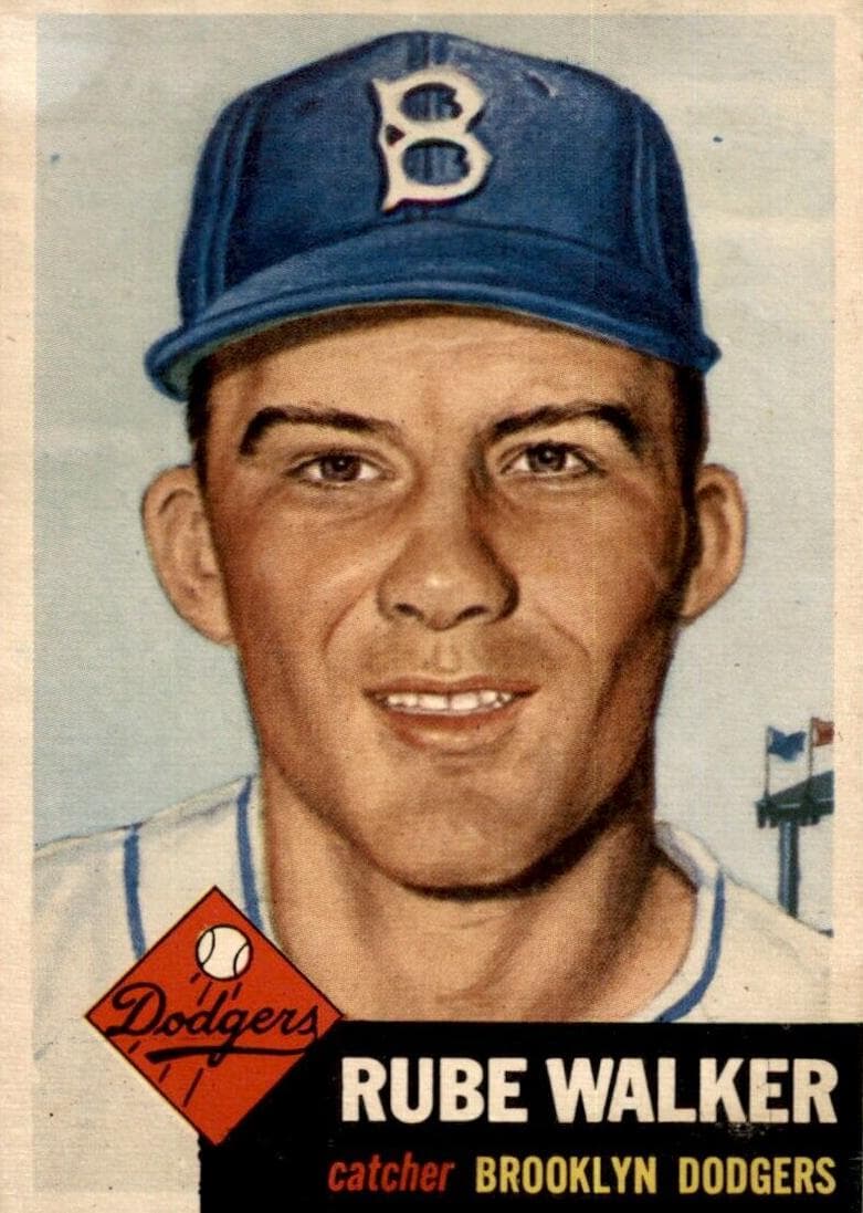 Rube Walker 1953 topps