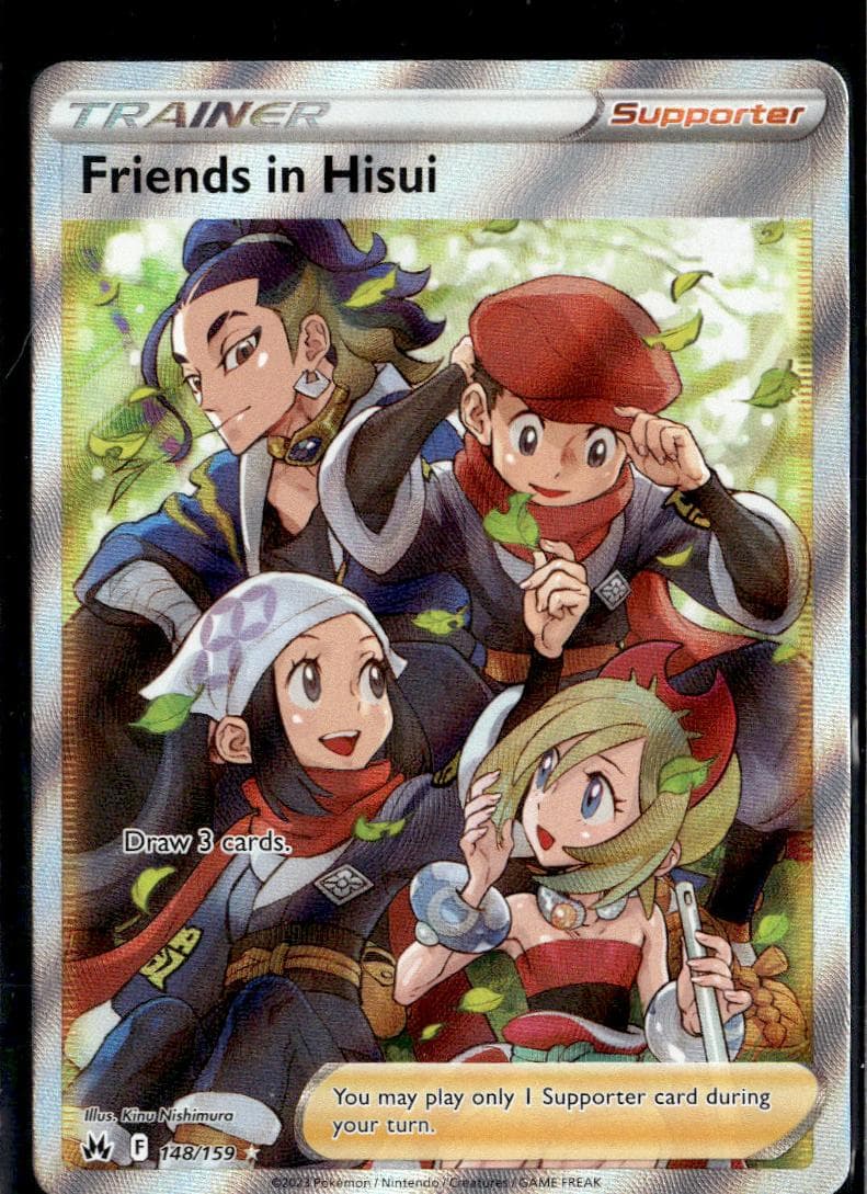 Friends in Hisui trading card