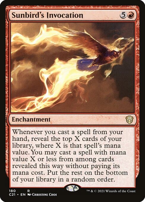 Sunbird's Invocation 2024 Magic: The Gathering Bloomburrow Commander