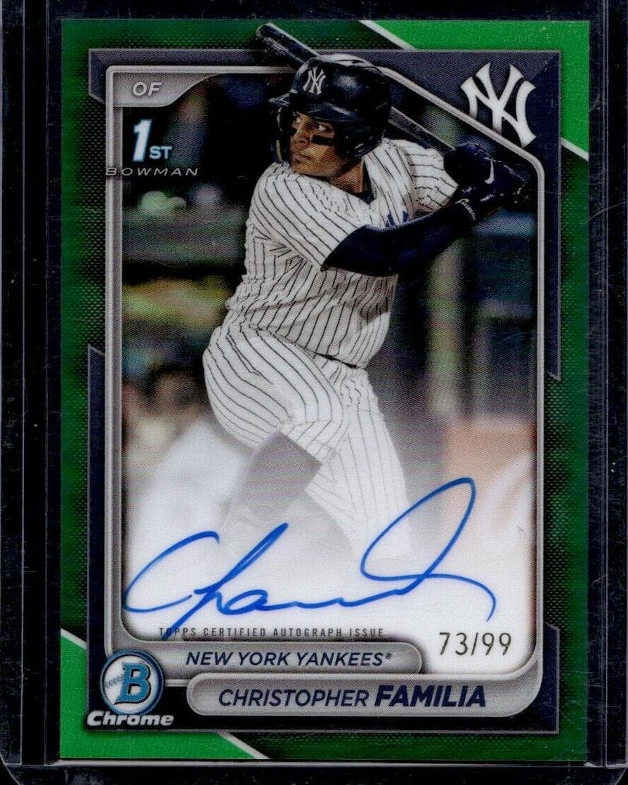 Christopher Familia trading card