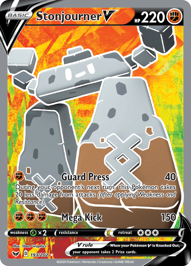 Stonjourner V 2019 Pokemon