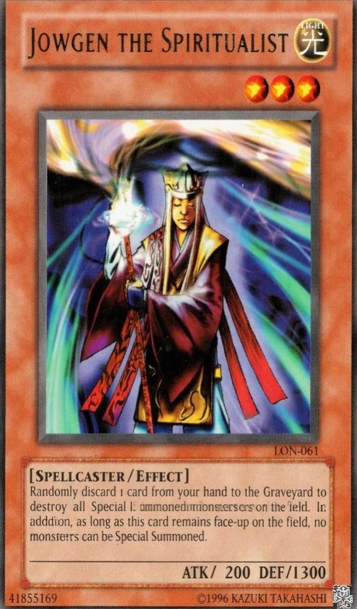 Jowgen the Spiritualist 2003 Yu-Gi-Oh!