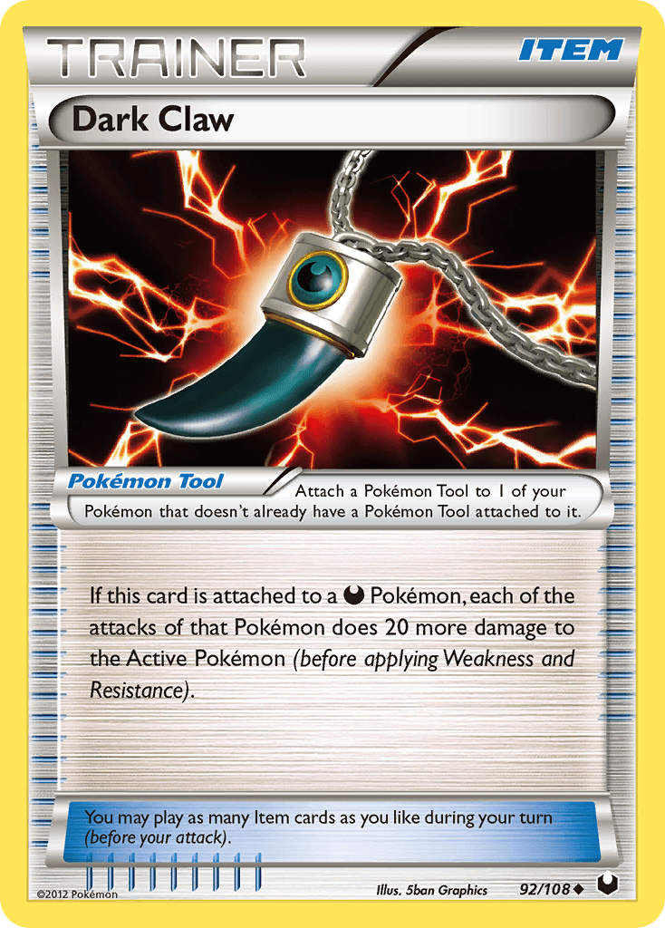 Dark Claw 2012 Pokemon Dark Explorers