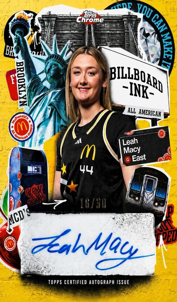 Leah Macy trading card