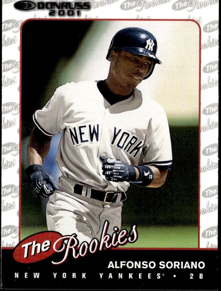 Alfonso Soriano 2001 panini Donruss The Rookies