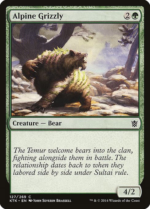 Alpine Grizzly 2014 Magic: The Gathering Khans of Tarkir