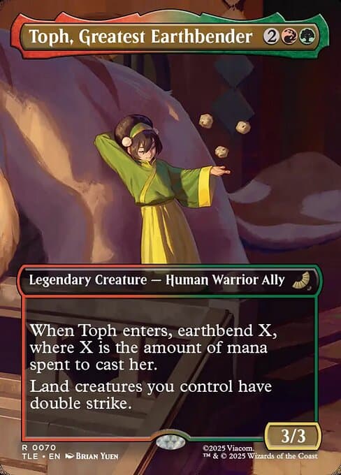 Toph, Greatest Earthbender 2025 Magic: The Gathering Avatar: The Last Airbender Eternal Borderless