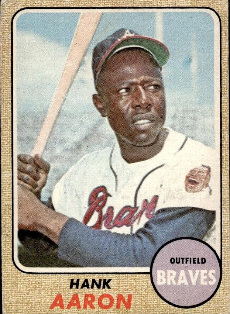 Hank Aaron 1968 topps O-Pee-Chee