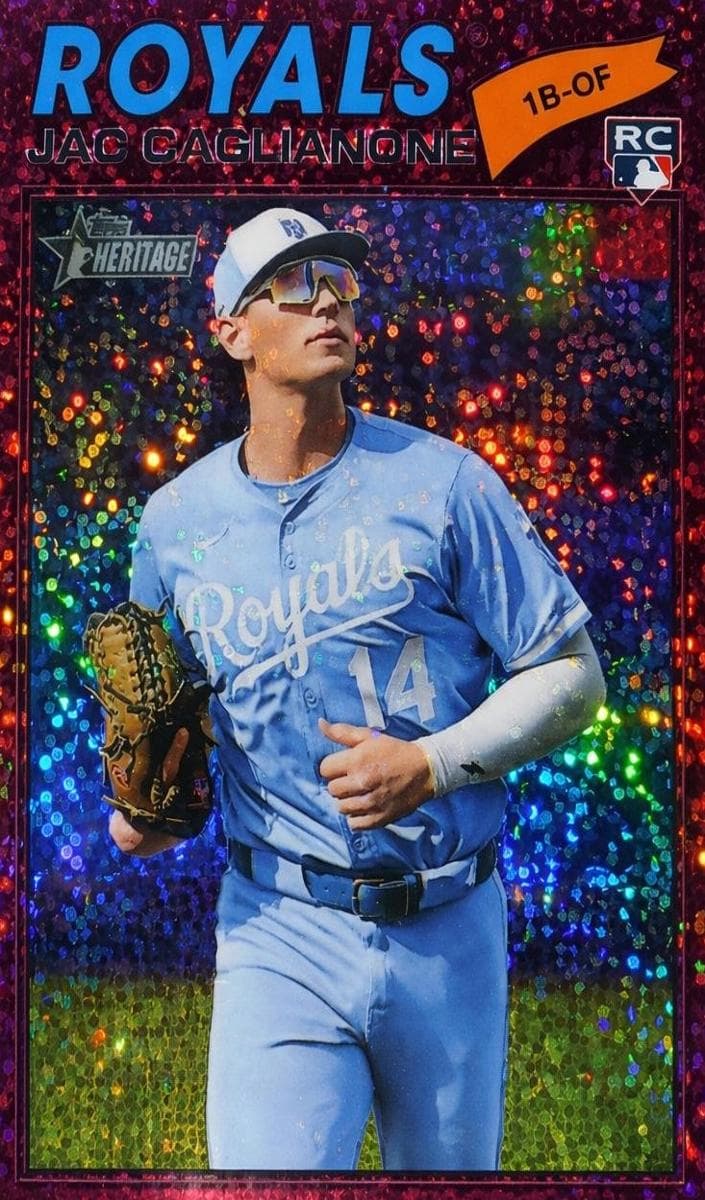 Jac Caglianone 2026 Topps Heritage rookie card