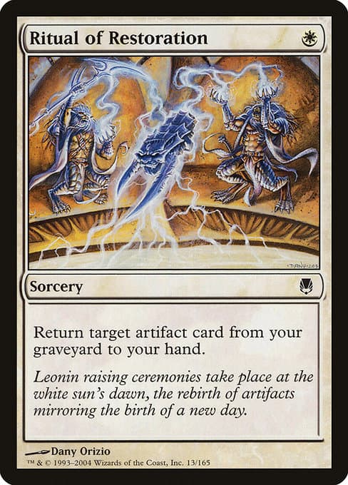 Ritual of Restoration 2004 Magic: The Gathering