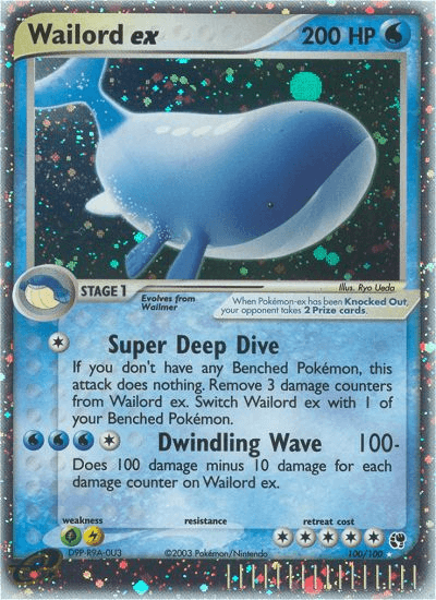 Wailord EX 2003 Pokemon