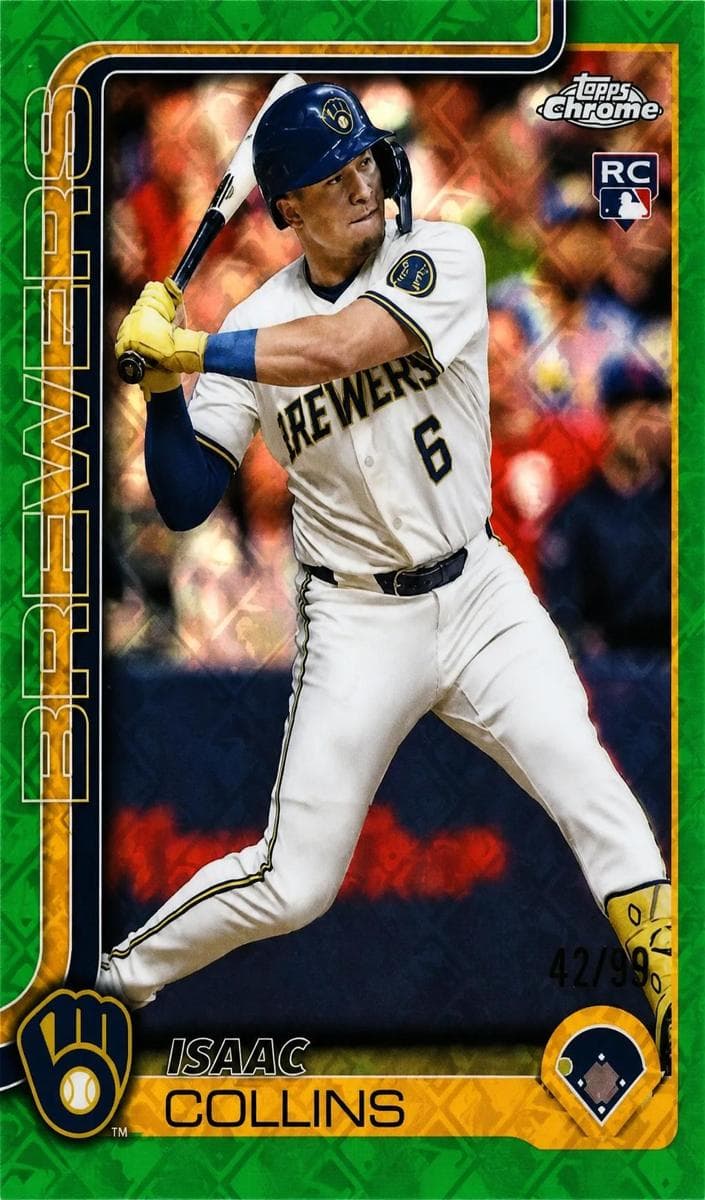 Isaac Collins trading card